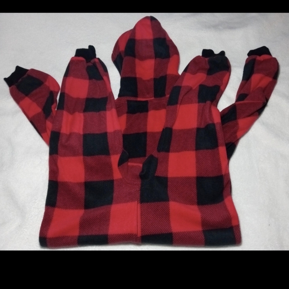 Kids One Piece Fleece Pajamas - Picture 3 of 3